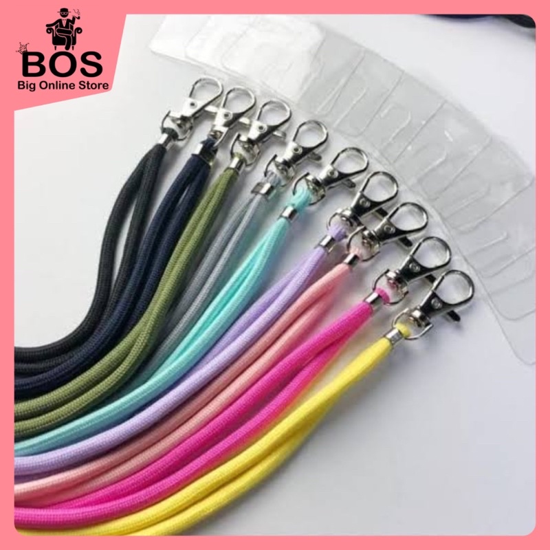 BOS - TALI CASING NAGITA LANYARD MACARON PANJANG | GANTUNGAN HP MAKARON WARNA / WARNI