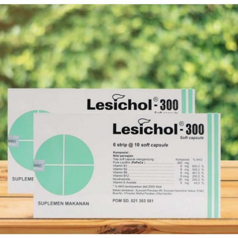 Lesichol 300 strip 10 kapsul ( memelihara fungsi kesehatan hati )