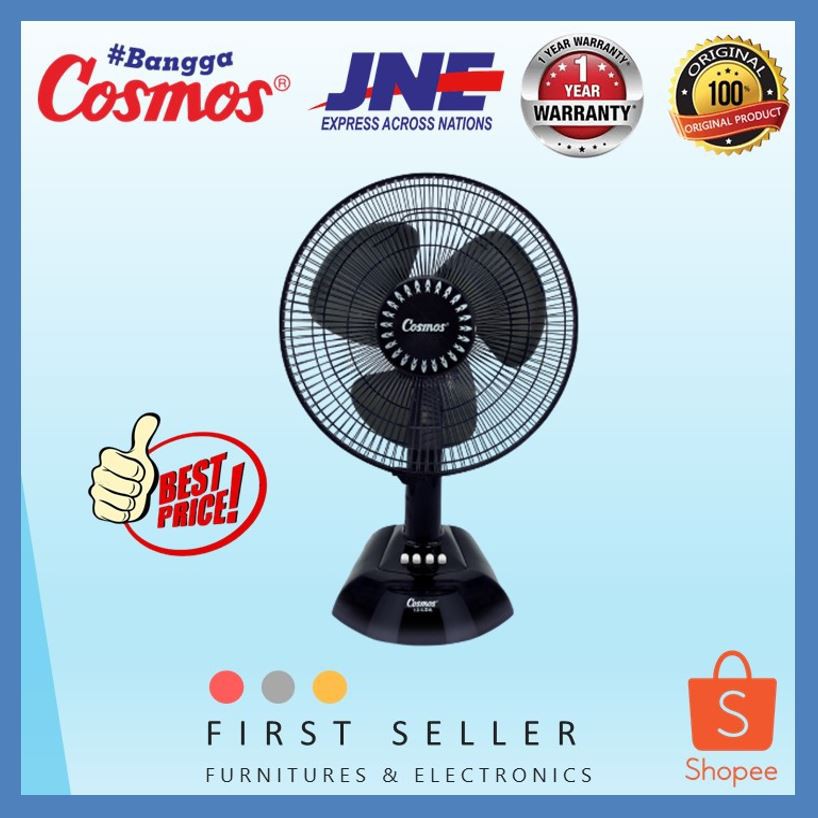 KIPAS ANGIN MEJA / DESK FAN COSMOS 12-LDA / 12 LDA / 12LDA - 12 INCH ORIGINAL ( ORI )100% ( TERMURAH