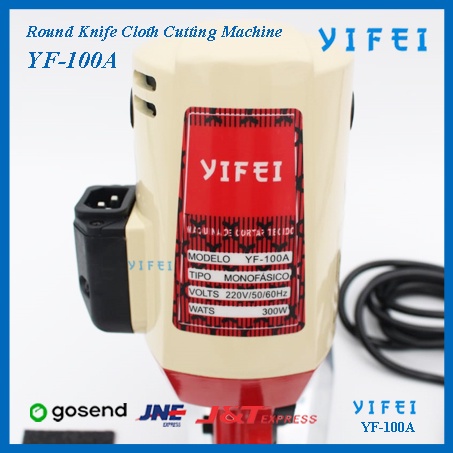 Mesin Potong Bahan Kain Merek YIFEI YF-100A/Octagon Round Knife Cutter