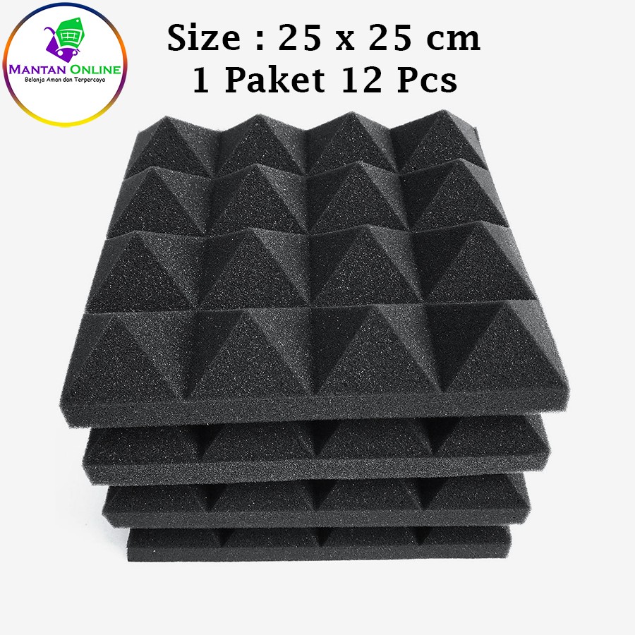Busa Peredam Suara Piramid Ruangan/ Studio/ Kamar Soundproof Foam