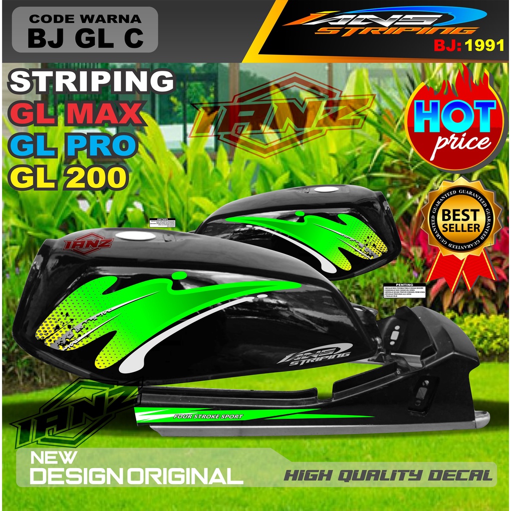 TERMURAH STIKER GL PRO / STRIPING TERMURAH GL MAX / STIKER MOTOR VARIASI HONDA GL