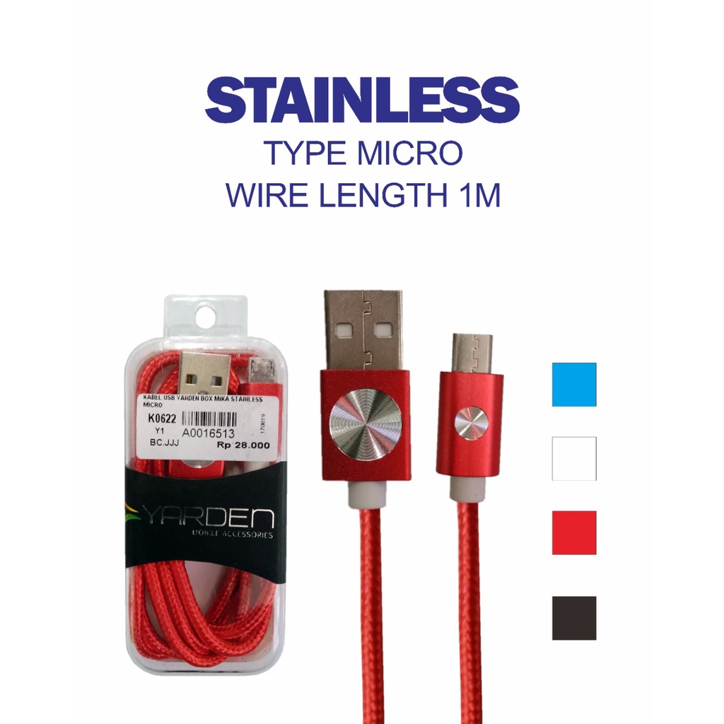 KABEL USB YARDEN BOX MIKA STAINLESS MICRO