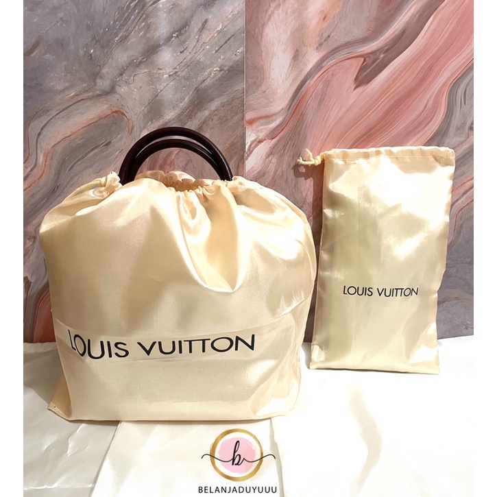 Dustbag LV Bahan Satin / LOUIS VUITTON LV DustBag / Pengganti Sarung Tas / Pelindung Debu Serut Dust Bag Branded