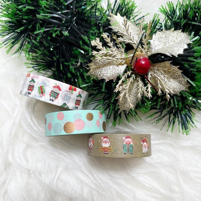 

Washimoshi Masking Washi Tape Christmas Edition / Washitape Natal