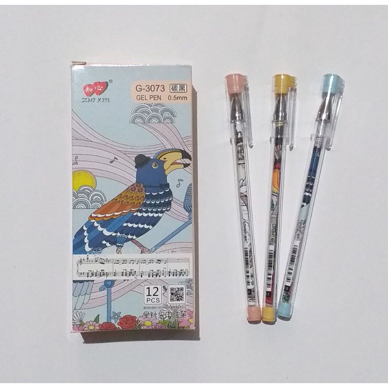 

Gel Pen / Pulpen / Pena Lovein Zhi Xin Motif Kartun Lucu 1Box