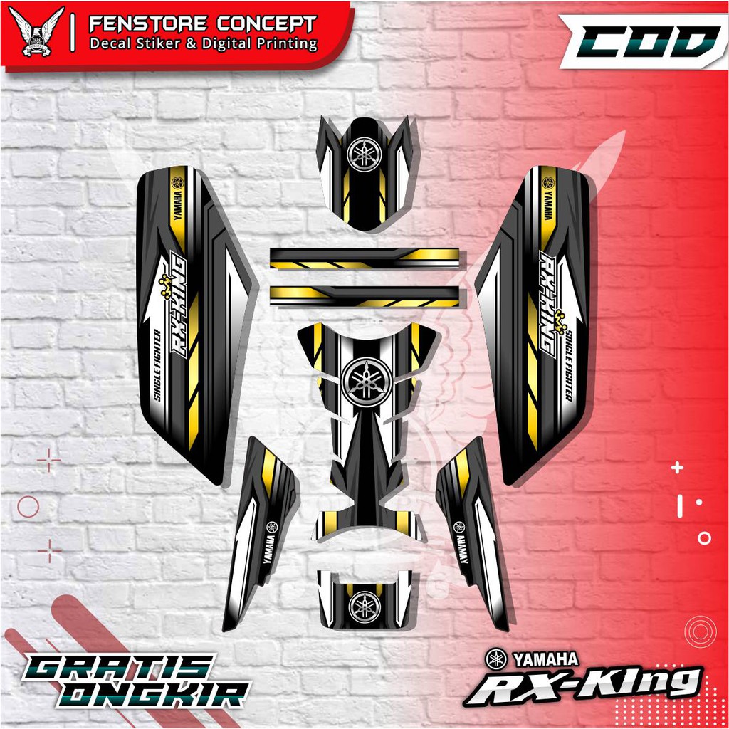 Striping Rx King Variasi 2004 2008 Setriping RX King Variasi Single P18 Variasi Motor RX KING