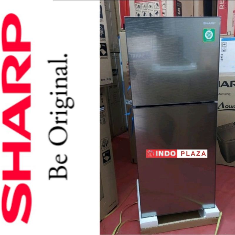 KULKAS SHARP 2 PINTU SJ-246XG Model pintu kaca