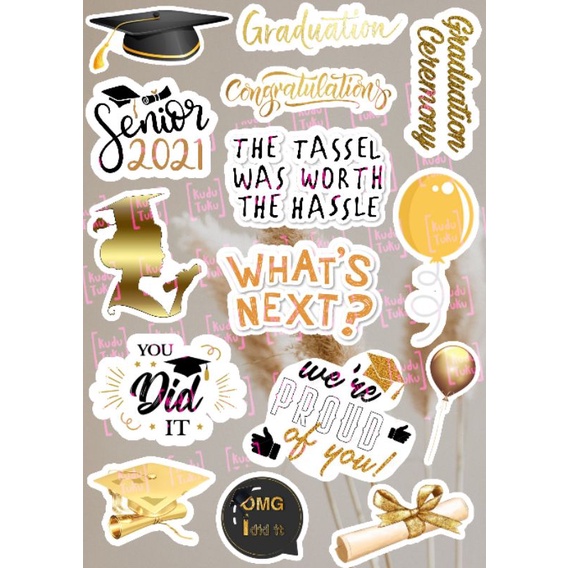 

STKR Graduation STICKER kelulusan