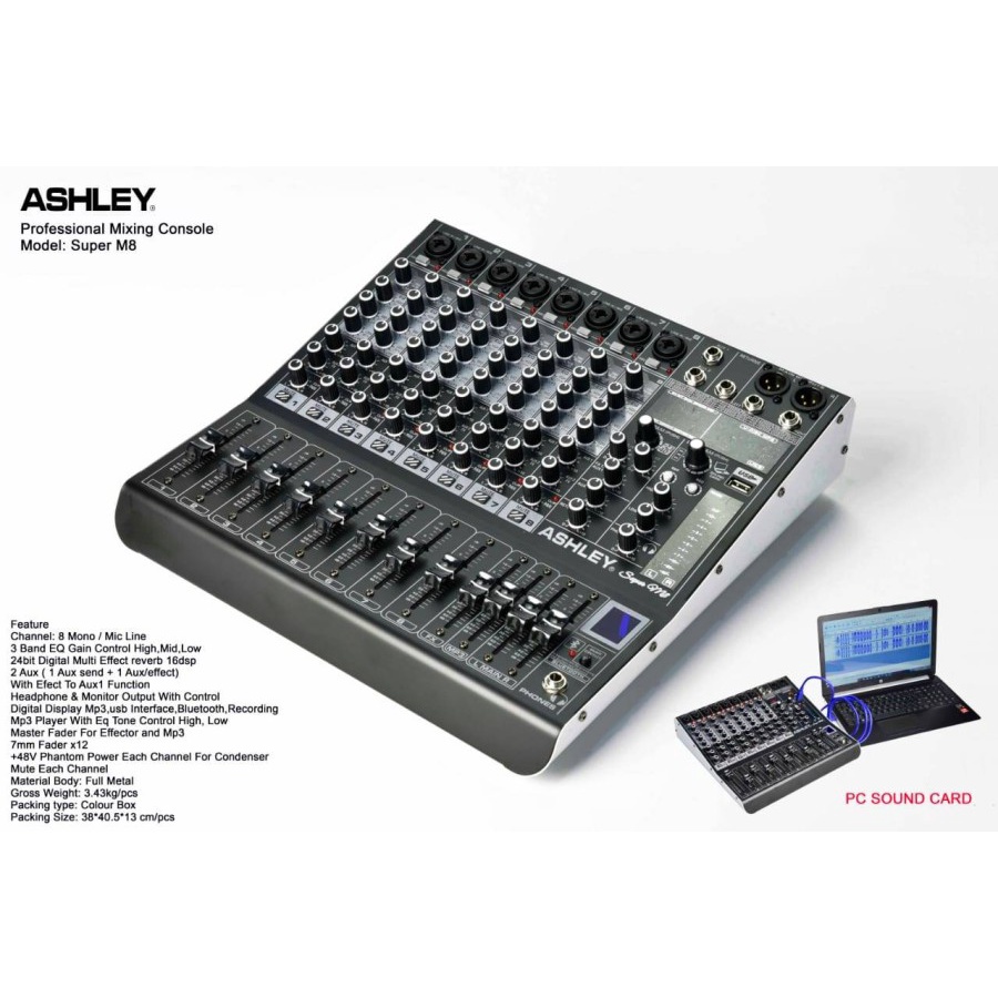 mixer ashley super m8 / superm8 original ashley