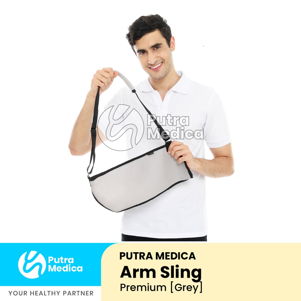 Putra Medica Arm Sling PREMIUM / Penyangga Tangan Cedera / Gendongan Lengan Siku Patah Tulang Cidera