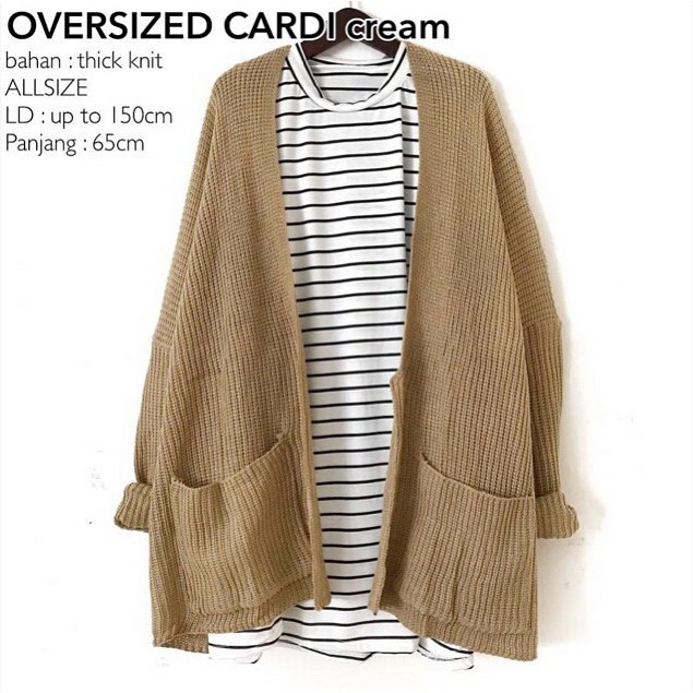 OVERSIZED VELLA CARDI - outer murah / cardigan murah / simple outer / cardigan wanita / oversize