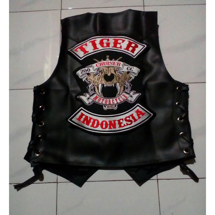 Jaket Rompi - Emblem punggung Honda Tiger