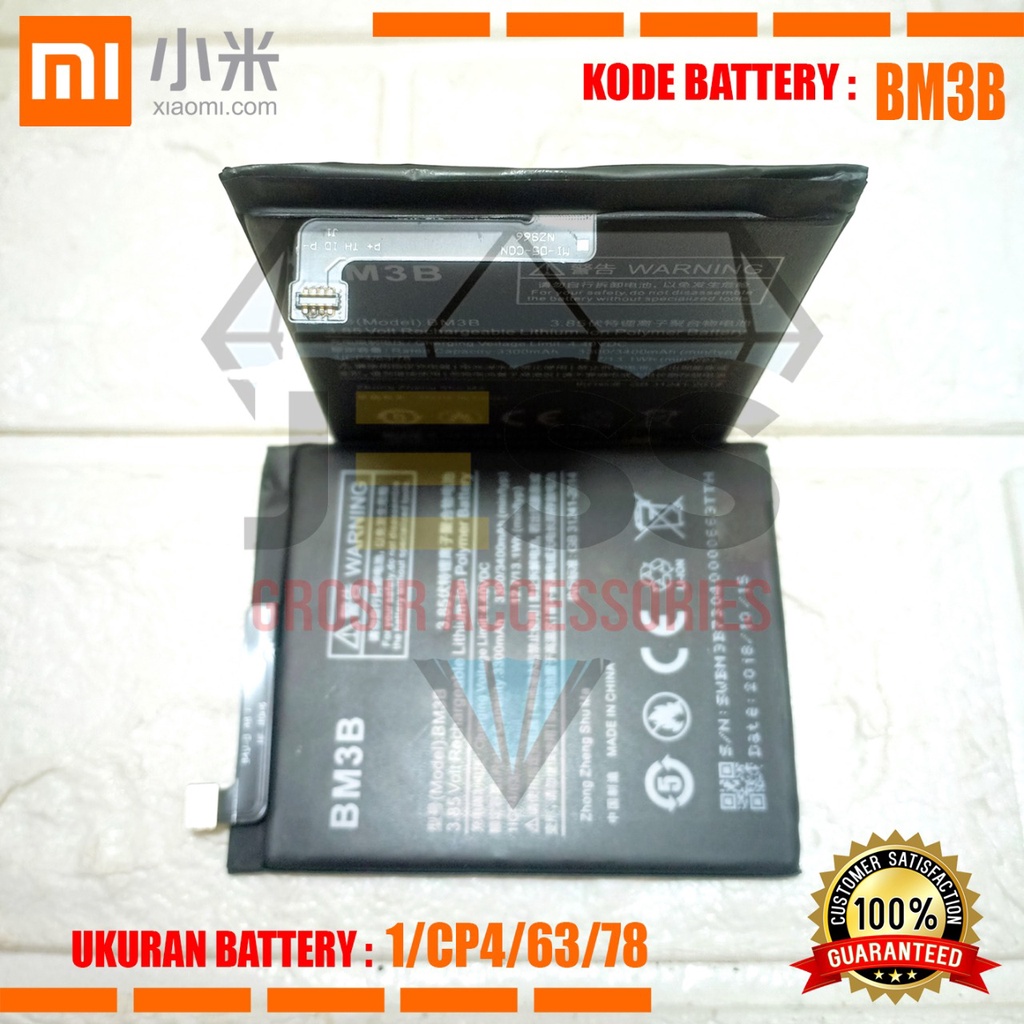 Baterai Battery Original Xiaomi BM3B &amp; BM-3B For Tipe HP MI MIX 2 - MI MIX 2S - MDE5 - M1803D5XE - M1803D5XA - M1803D5XC - M1803D5XT