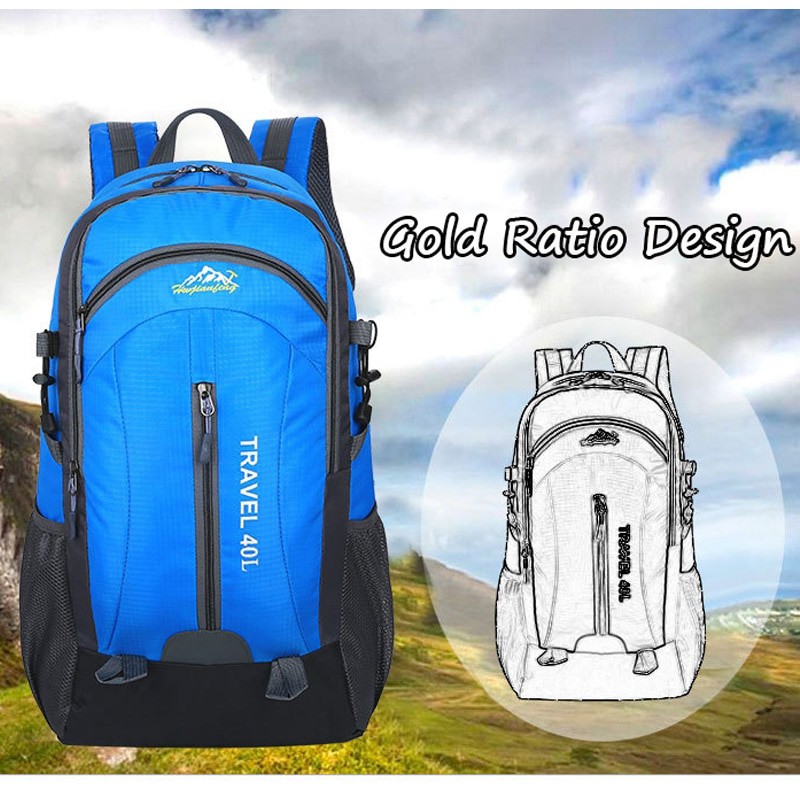 HUWAIJIANFENG Tas Gunung Travel Outdoor Adventure Waterproof 40L with USB Charger Port - ST3