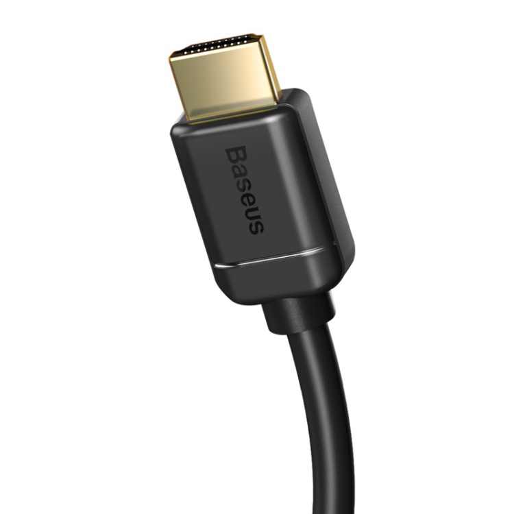 Baseus Kabel HDMI ke HDMI 2.0 Gold Plated 4K Laser Image Quality 5M - CAKGQ-D01 - Black