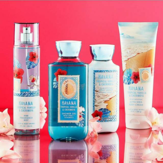 BATH &amp; BODY WORKS BBW HAVANA TROPICAL VANILLA &amp; CHERIMOYA MIST 236 ml