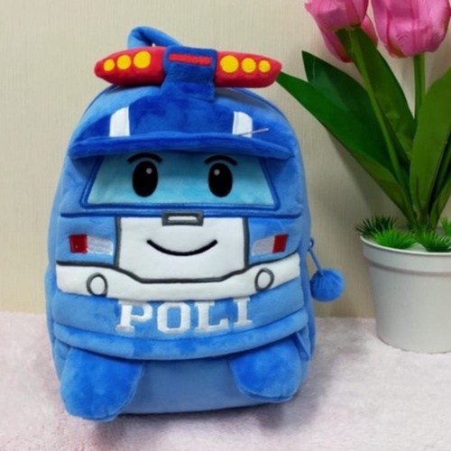 Tas Ransel Anak Sekolah Robocar Poli Amber Size M/Tas Sekolah Anak Paud Tk/Backpack