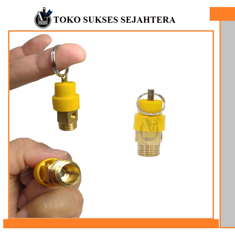 Mini Safety Valve 1/4&quot; Mini Safety Kompresor Compressor Atau Kran Pengaman Tekanan Kompressor Compresor