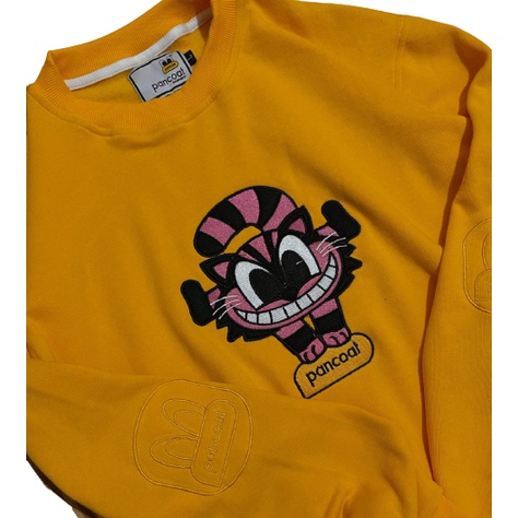 Jaket Sweater Crewneck PNT CAT – Yellow Edition Fashion Trendy Casual Pria Good Brand Quality Stylish
