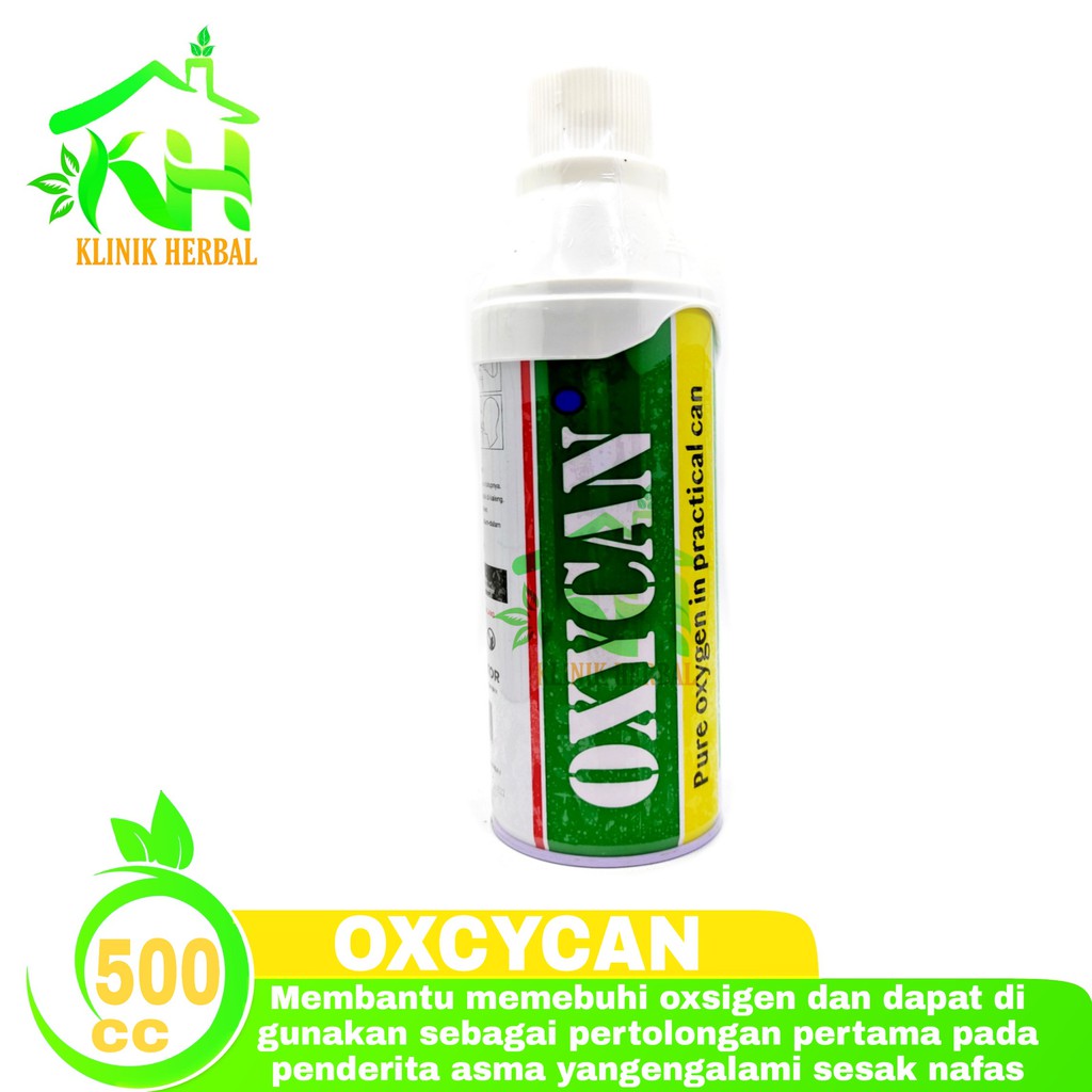 Oxycan Green Kaleng - Tabung Oksigen Portable 500cc