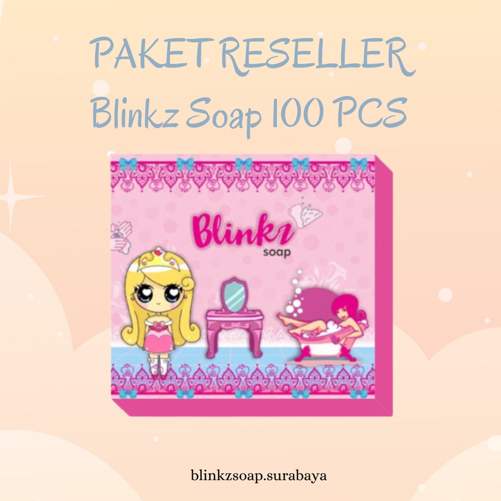 PAKET RESELLER 100 Pcs Blinkz Soap BPOM Sabun Pencerah Badan dan Wajah