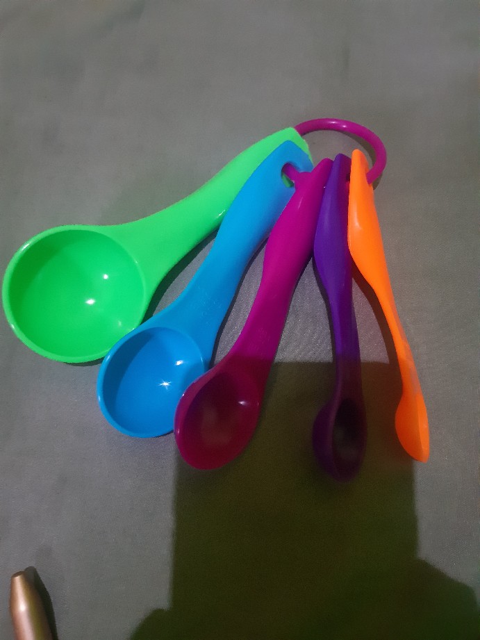 Sendok Takar Ukur Timbangan Kue Bumbu Bubuk Susu 1 Set 5 Pcs