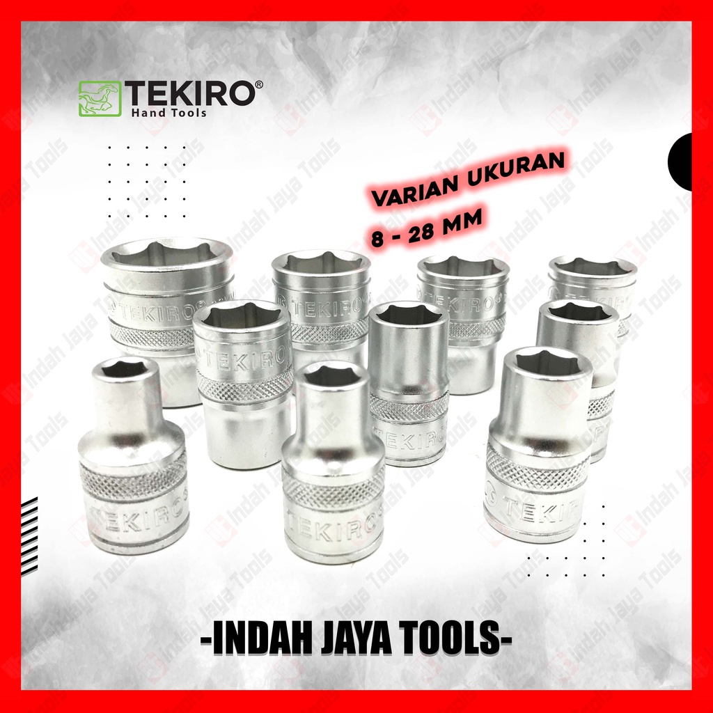 TEKIRO Mata Sok 1/2 Inch Satuan - Kunci Sok Shock Socket Sock