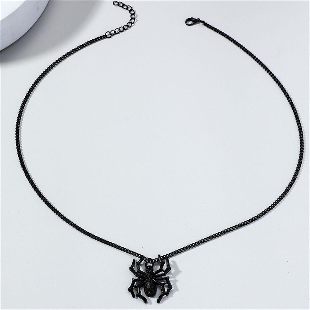 Preva Spider Pendant Kalung Pria Wanita Perhiasan Hadiah Tidak Luntur Punk Rock