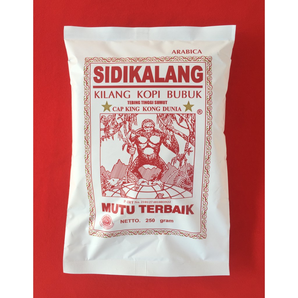 

Kopi Medan Sidikalang Cap King Kong Dunia Arabica Bubuk 250 gr