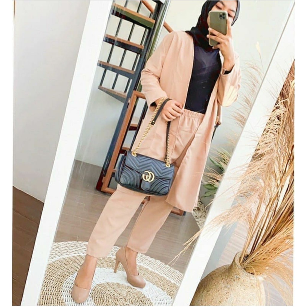 CATHERINE - SET ALLESIA  / SET LONG CARDI ALLESIA / SETELAN WANITA