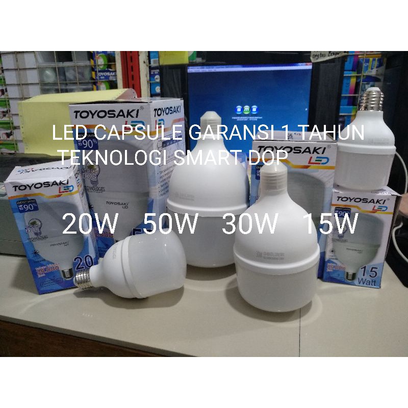 LAMPU LED CAPSULE TOYOSAKI 5W 10W 15W 20W 30W 40W 50W 60W