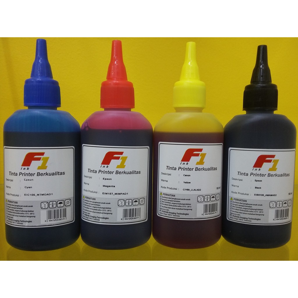 Tinta Refill Premium Dye Base Canon F1 Magenta Merah 100ml