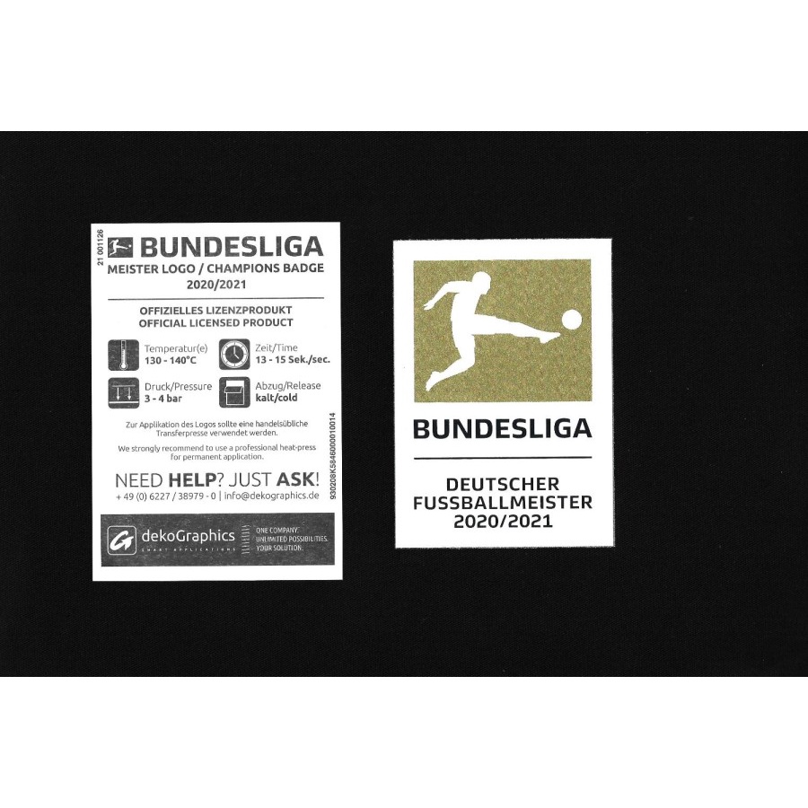 Patch Bundesliga Winner 2021-22. B. Munchen. Original patch for jersey