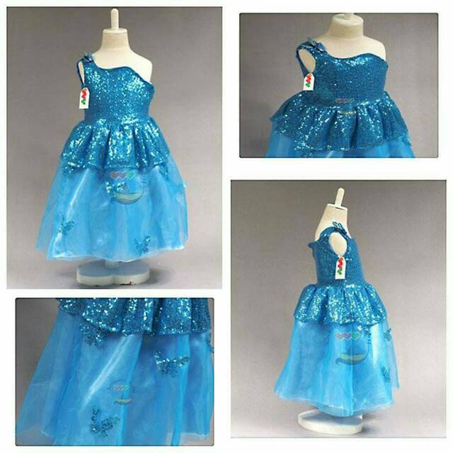 Dress Anak Cewek Sequin Butterfly Gown