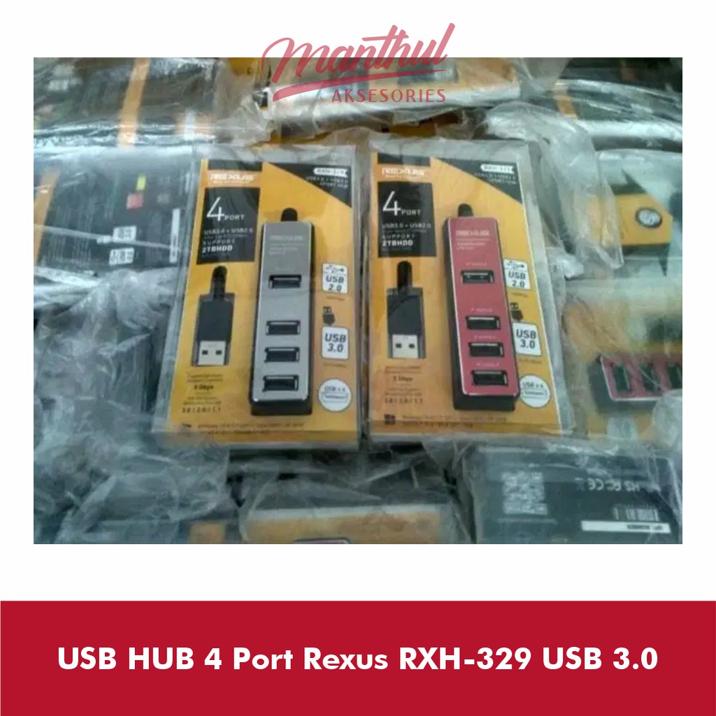 USB HUB 4 Port Rexus RXH-329 USB 3.0