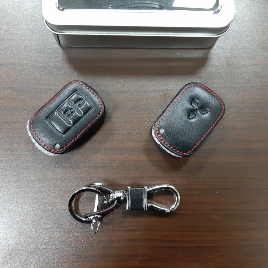 Sarung remote kulit mobil Mits Xpander kunci/outlanders