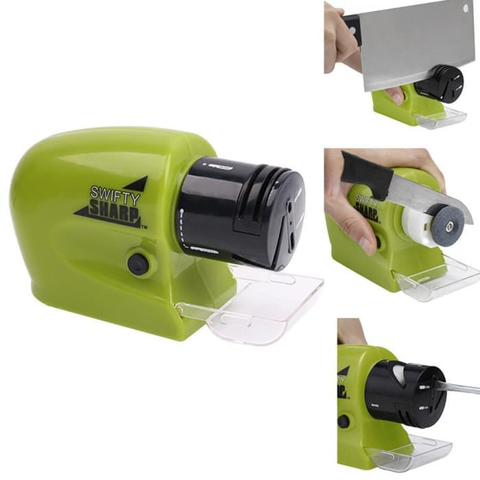 Best Seller! ASAHAN SWIFTY SHARP OTOMATIS AUTOMATIC MOTORIZEPENGASAH PISAU SHARPEN Terbatas!