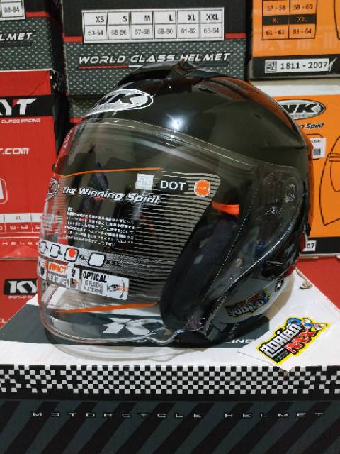 HELM INK DYNAMIC SOLID BLACK METALIK HELM HALF FACE INK POLOS HITAM HELM TOURING INK DYNAMIC ORI SNI-6