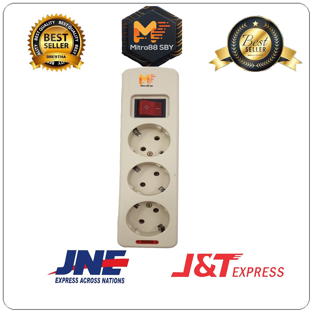 Mitra88sby stop kontak OB ( colokan listrik ) tanpa kabel 1 2 3 4 dan 6 lubang plus switch