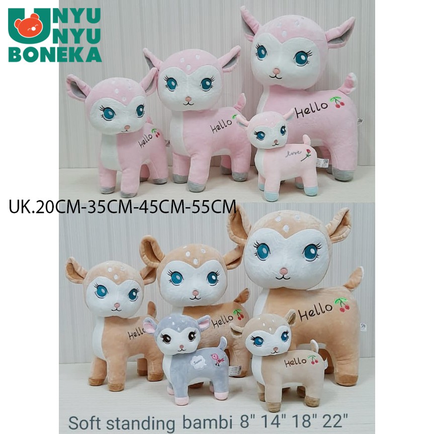 import Boneka Cute soft Rusa Bambi Souvenir kado ultah SAFARi