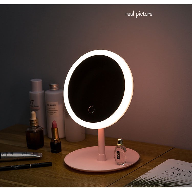 MM-164 Kaca/Cermin Makeup Lampu Led 3 warna dengan tombol touch screen