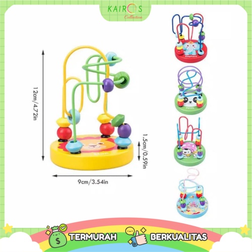 Alat Hitung Lingkar Manik Bulat Mainan Edukasi Balita