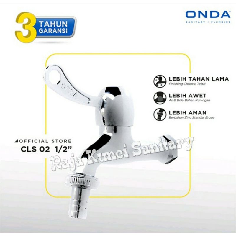 Kran Onda CLS 02 1/2&quot;inch /Kran Tembok Onda/Kran Taman Onda/Kran Onda