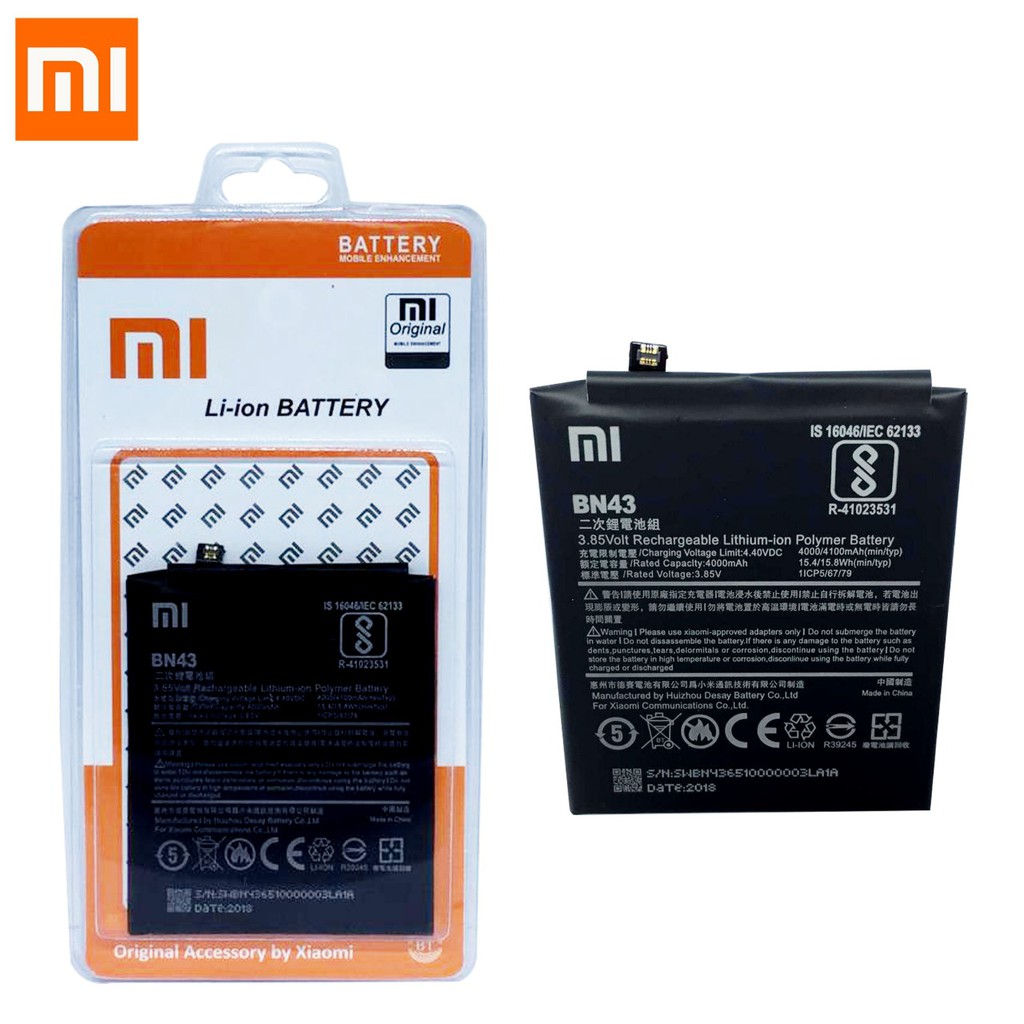 Battery Baterai Batre Xiaomi Redmi Note 4X Snapdragon BN43