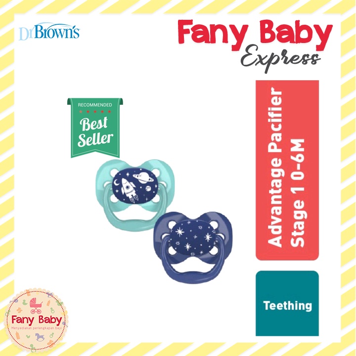 DR BROWNS ADVANTAGE PACIFIER STAGE 1 - 2 [2 PACK]