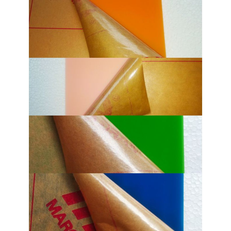 

HenJO Acrylic akrilik lembaran 2mn warna solid ukuran A3 (42 X30CM)