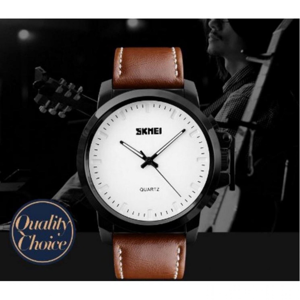 Jam Tangan Skmei Analog Pria JT 98 Skimei Strap Silicone Berkualitas Skemei Cowok Kaca Waterproof