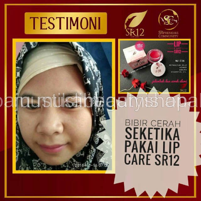 LIP CARE SR12 PELEMBAB BIBIR / LIP BALM / PENCERAH WARNA BIBIR AMAN BPOM