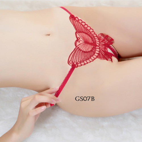 [READY STOCK] G-STRING SEXY CELANA DALAM WANITA OPEN CROTCH MERAH GS07B